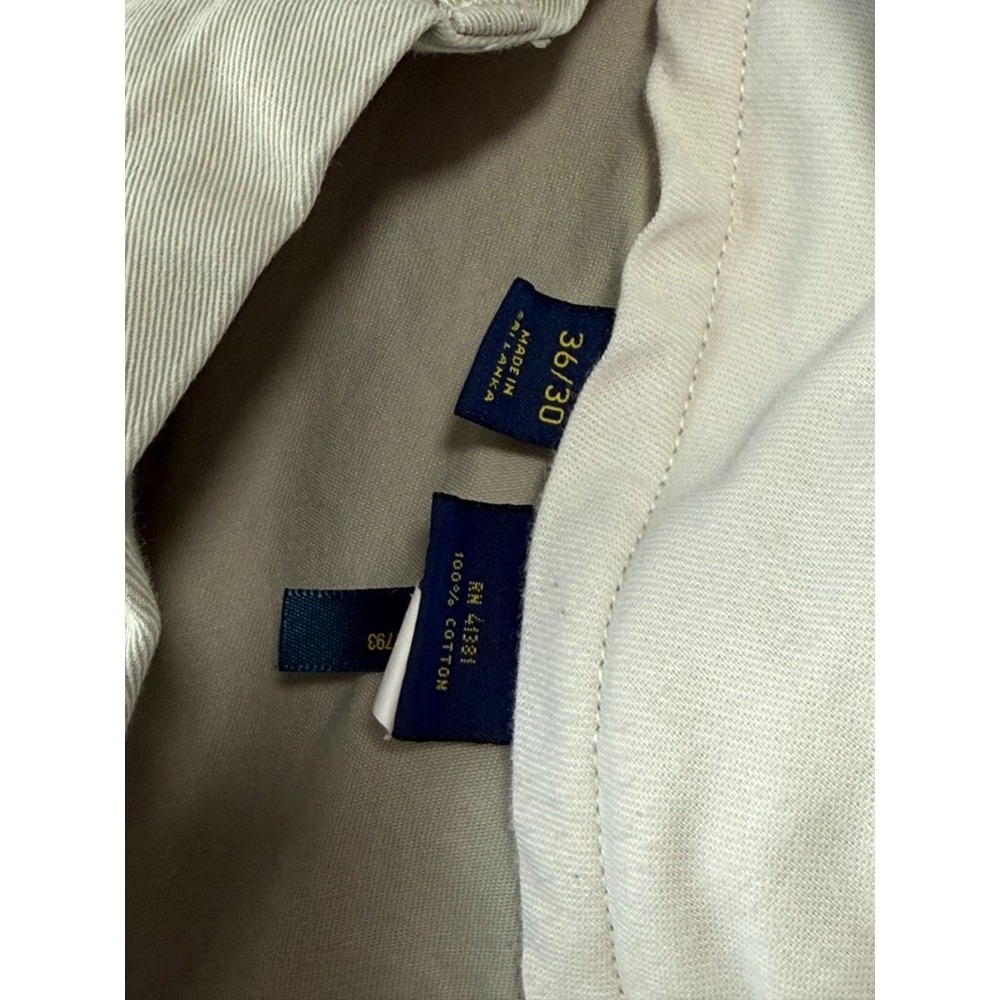 EUC Mens Polo Ralph‎ Lauren classic fit khaki pants chino flat front size 36x30 - Picture 4 of 12